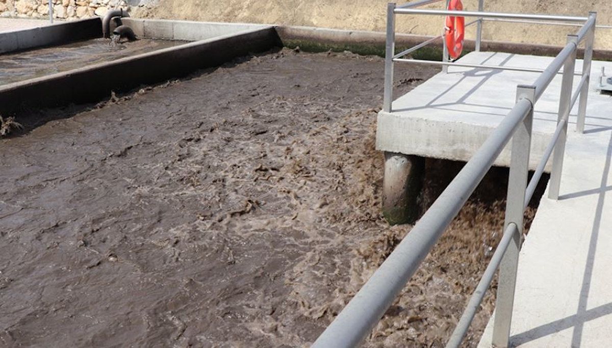 Las aguas residuales en una imagen de archivo. Las aguas residuales en una imagen de archivo.