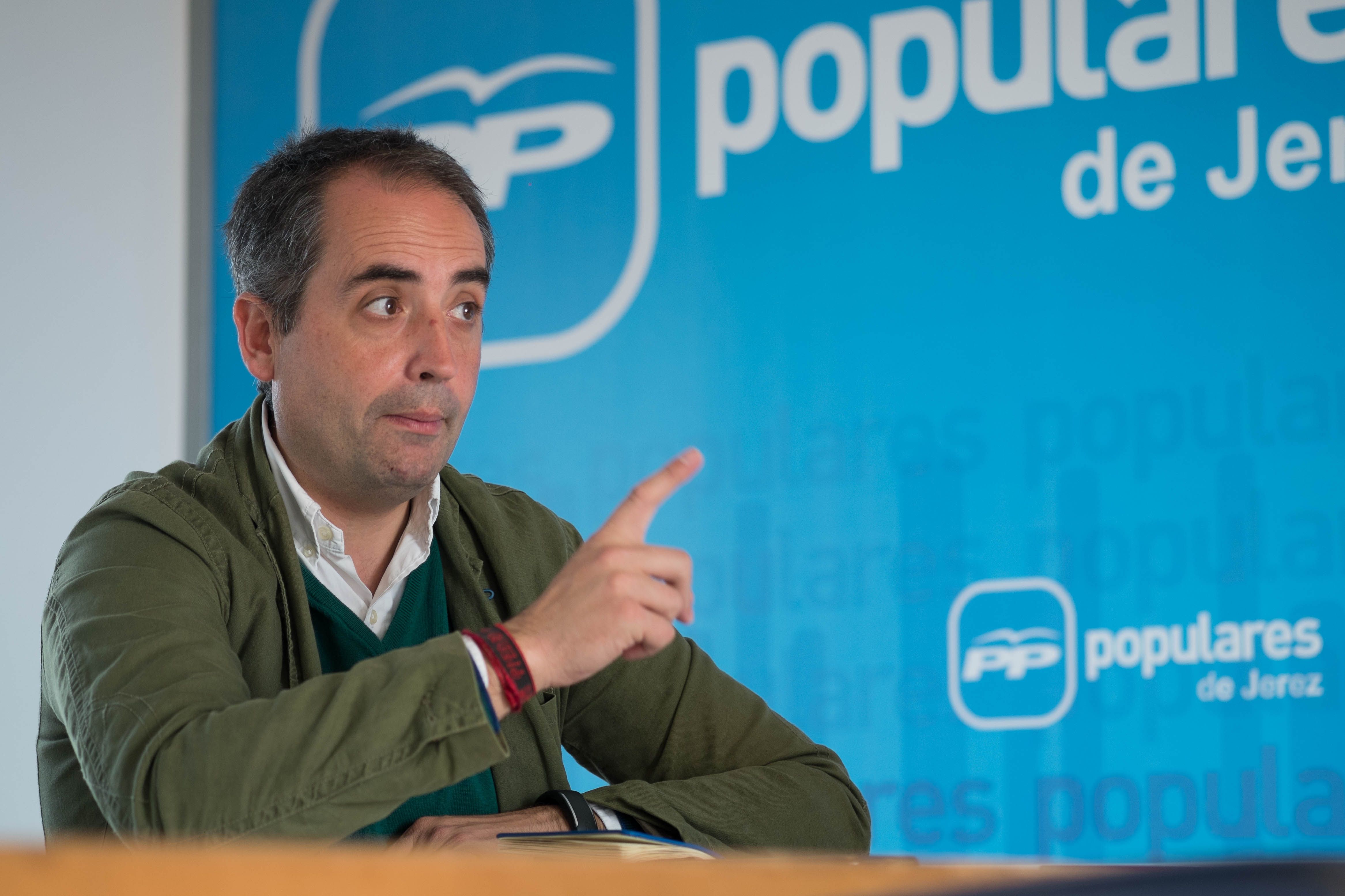 Antonio Saldaña, candidato a la Alcaldía de Jerez por el Partido Popular. FOTO: MANU GARCÍA.