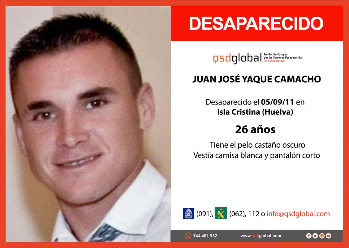 Juan José Yaque, desaparecido en 2011, sigue sin aparecer.