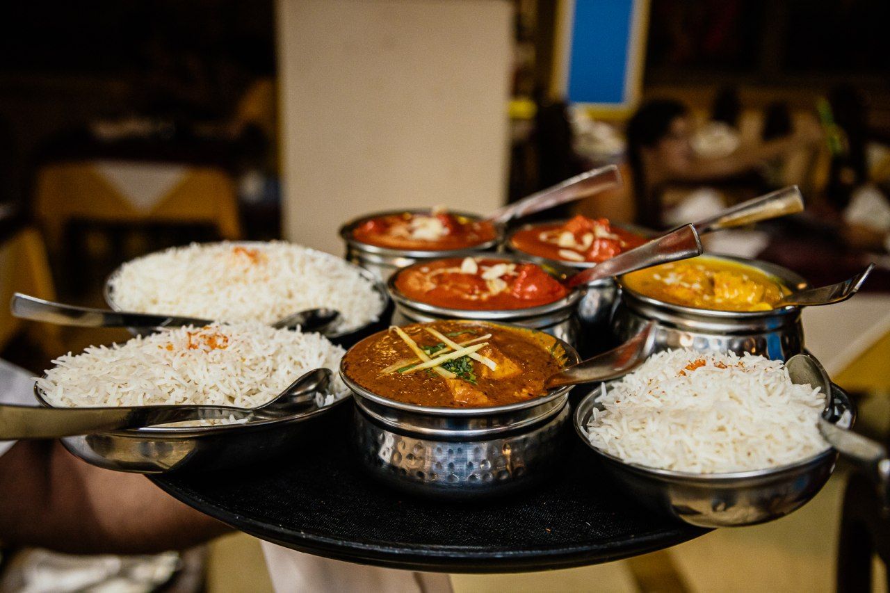 Comida india en el restaurante Noor Mahal, en Jerez. Autor: Noor Mahal