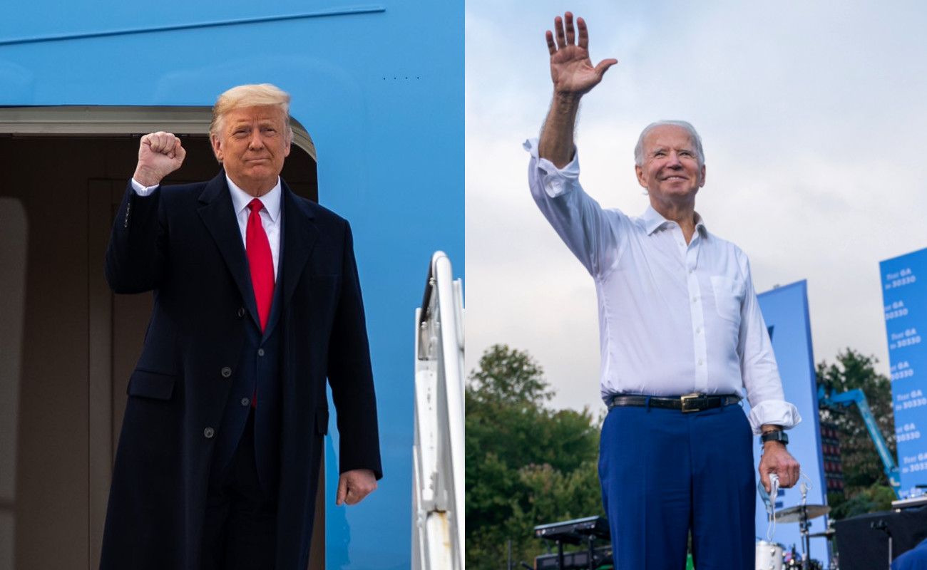 Donald Trump y Joe Biden, los candidatos del Partido Republicano y el Demócrata. Donald Trump y Joe Biden, los candidatos del Partido Republicano y el Demócrata.