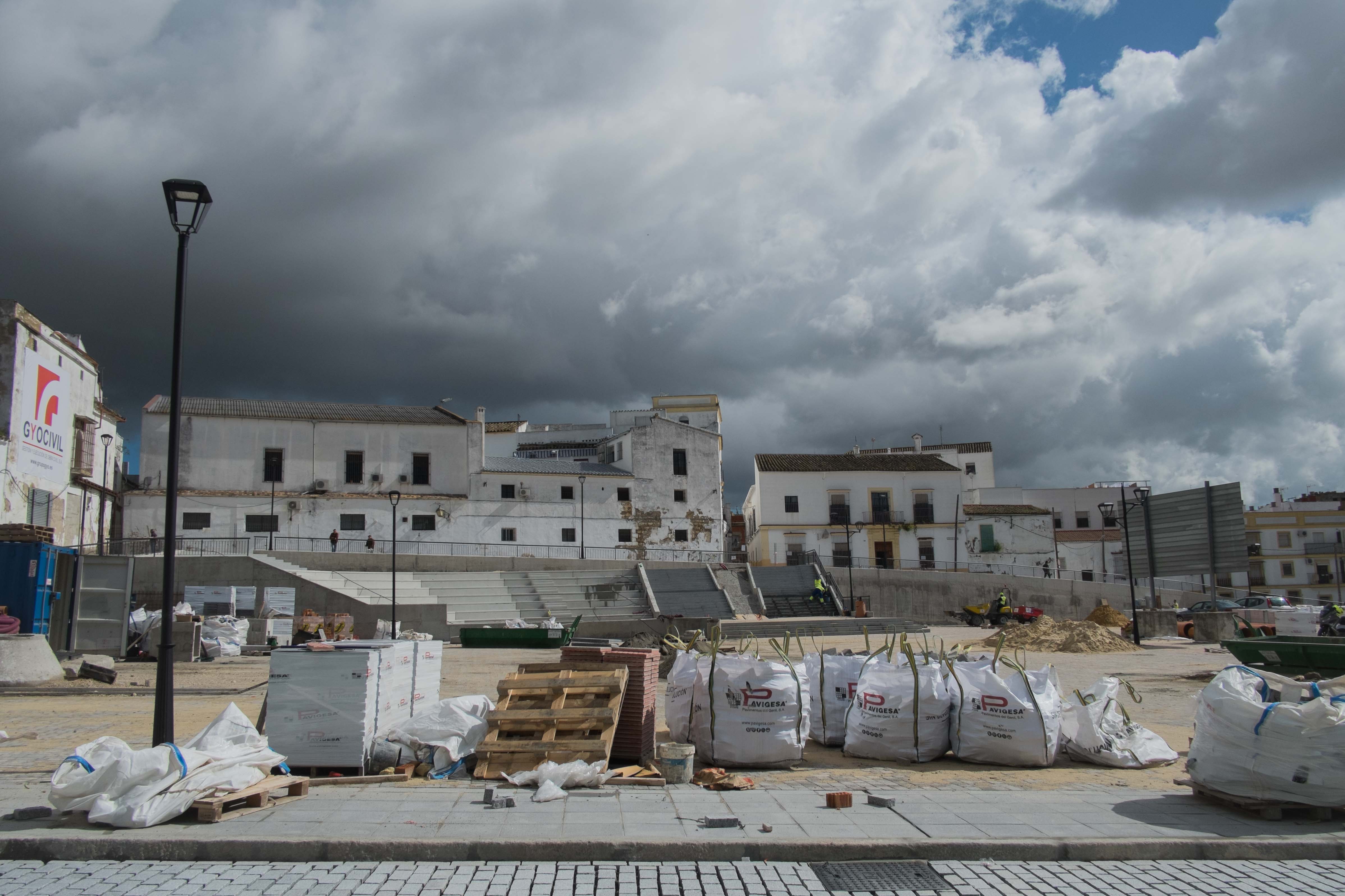 Estado de la plaza Belén, el pasado mes de abril. FOTO: MANU GARCÍA.