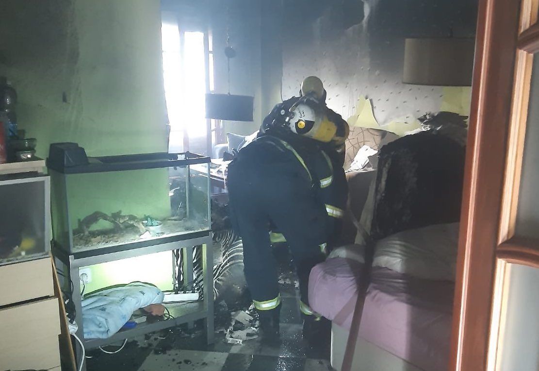 Intervención de Bomberos en Jerez, este miércoles. Autor: CONSORCIO PROVINCIAL DE BOMBEROS DE CÁDIZ