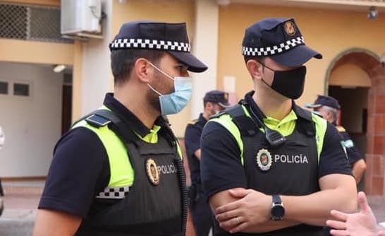 Agentes de Policía Local de Málaga, en una imagen de archivo.