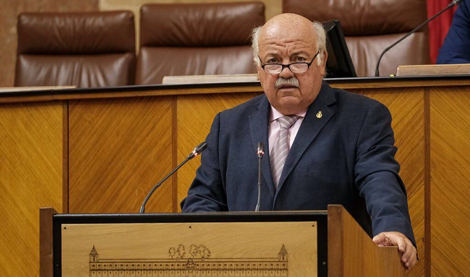 Jesús Aguirre, en una intervención en el Parlamento. FOTO: Junta