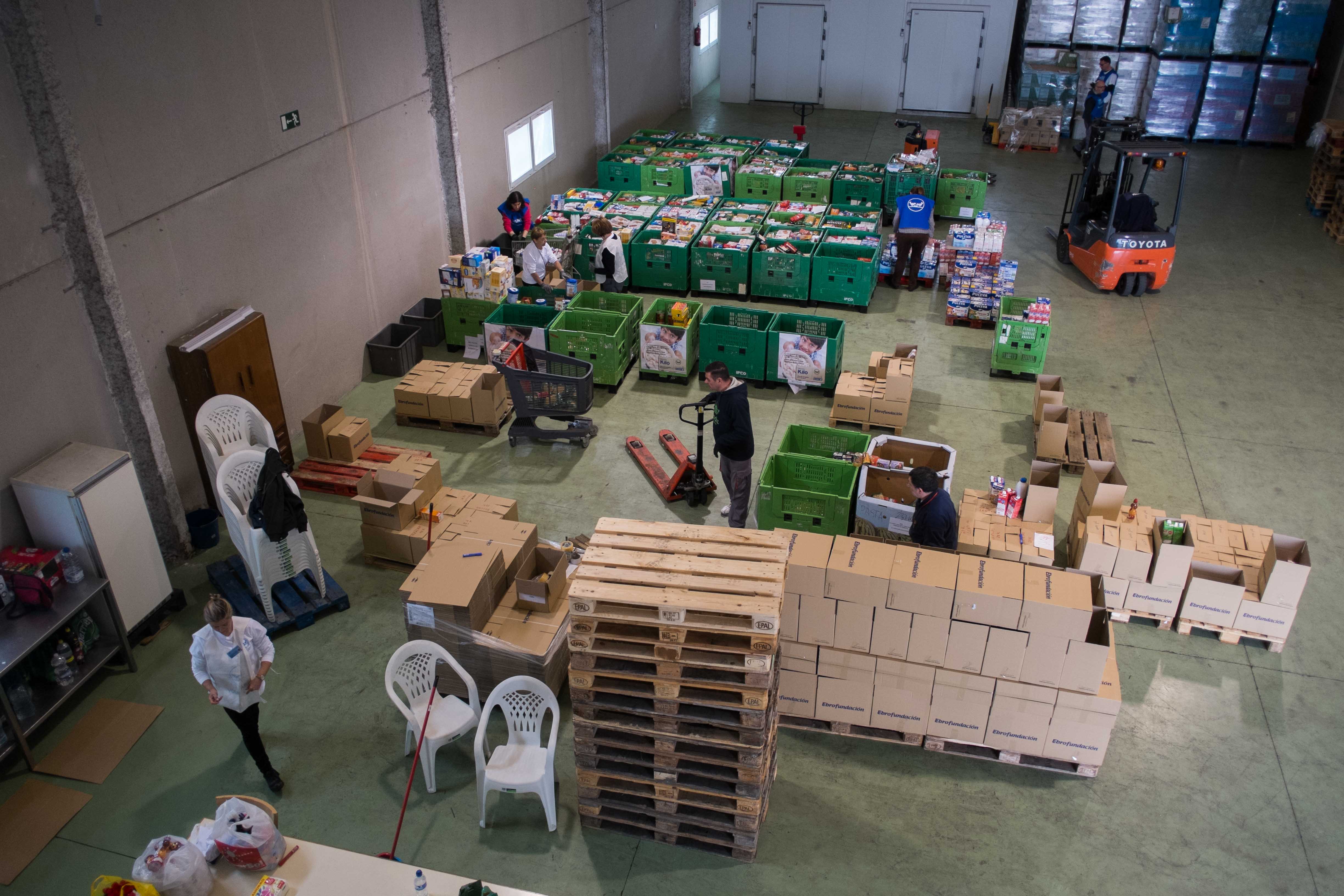 Un Banco de Alimentos en una imagen de archivo.