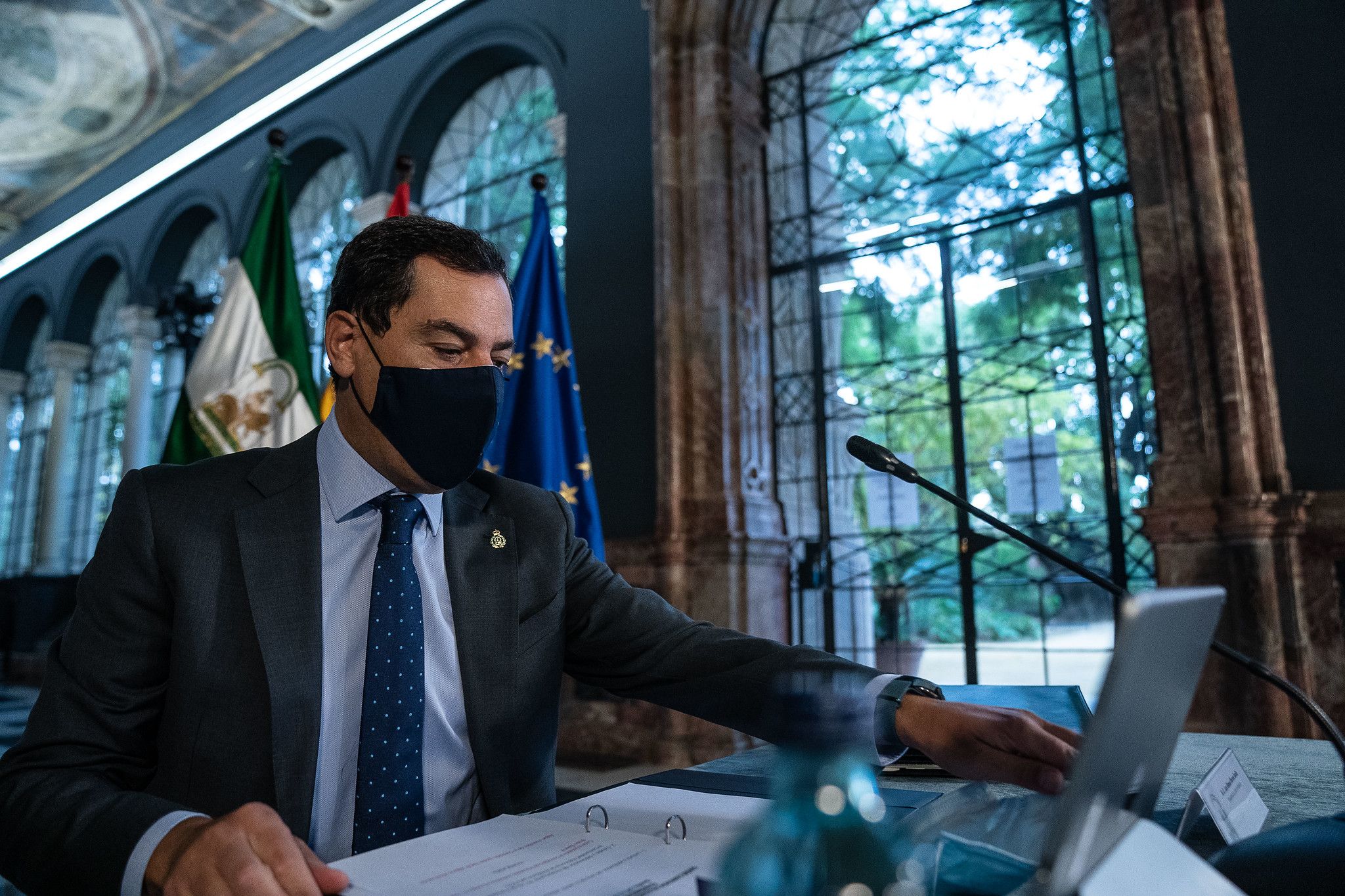 Moreno Bonilla, días atrás en San Telmo. Moreno Bonilla, días atrás en San Telmo.