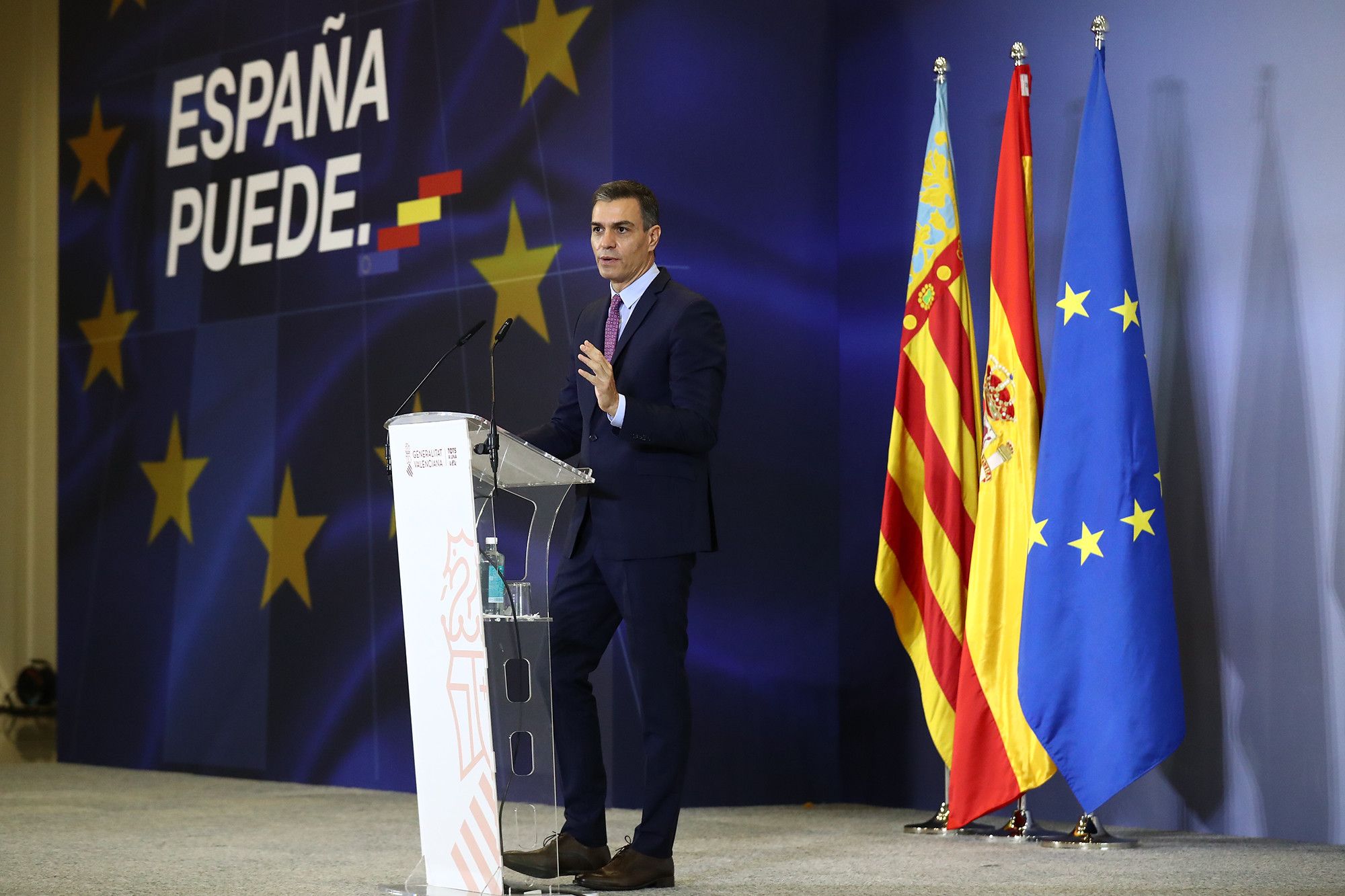 El presidente, Pedro Sánchez, en un evento reciente. FOTO: Moncloa