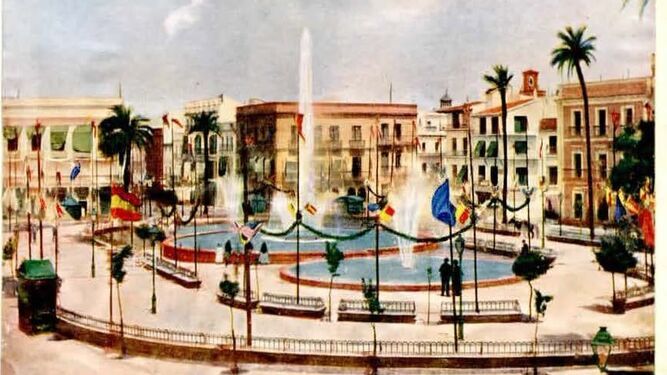 La plaza del Arenal, en una ilustración.