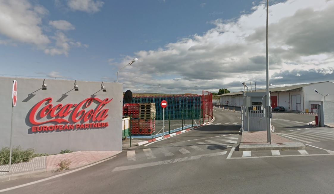 La planta embotelladora de Coca-Cola en Málaga, uno de los cierres industriales en Andalucía. 