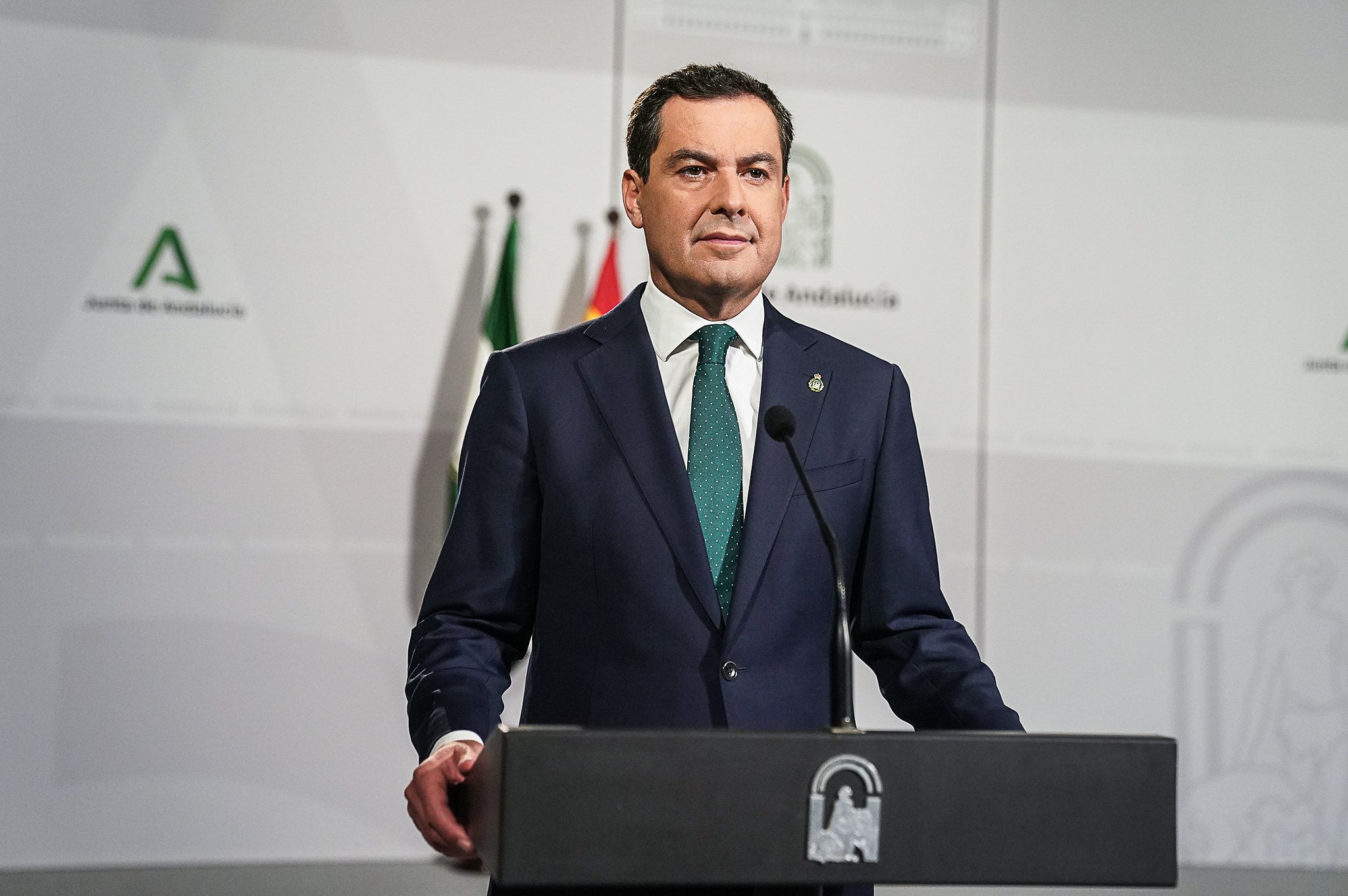 El presidente de la Junta, en una intervención. El presidente de la Junta, en una intervención.