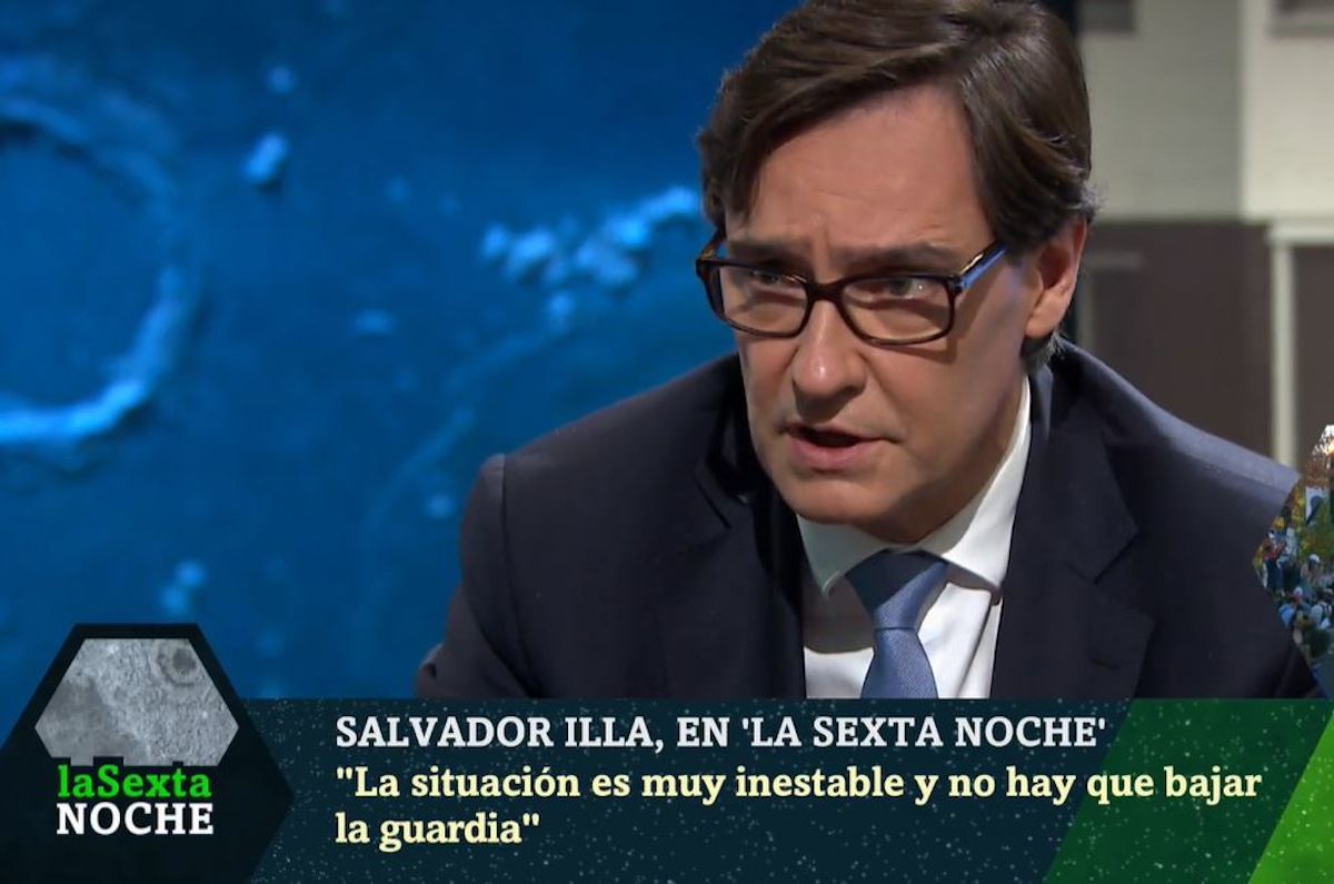 Salvador Illa habla de las navidades en el programa 'laSexta Noche'.