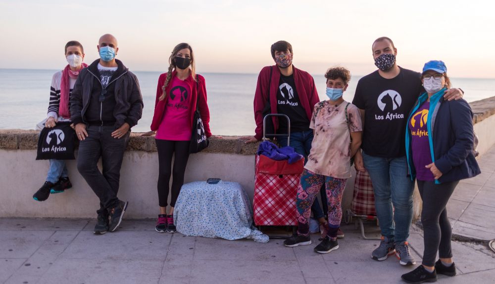 Voluntarias y voluntarios de Los África, esta semana.