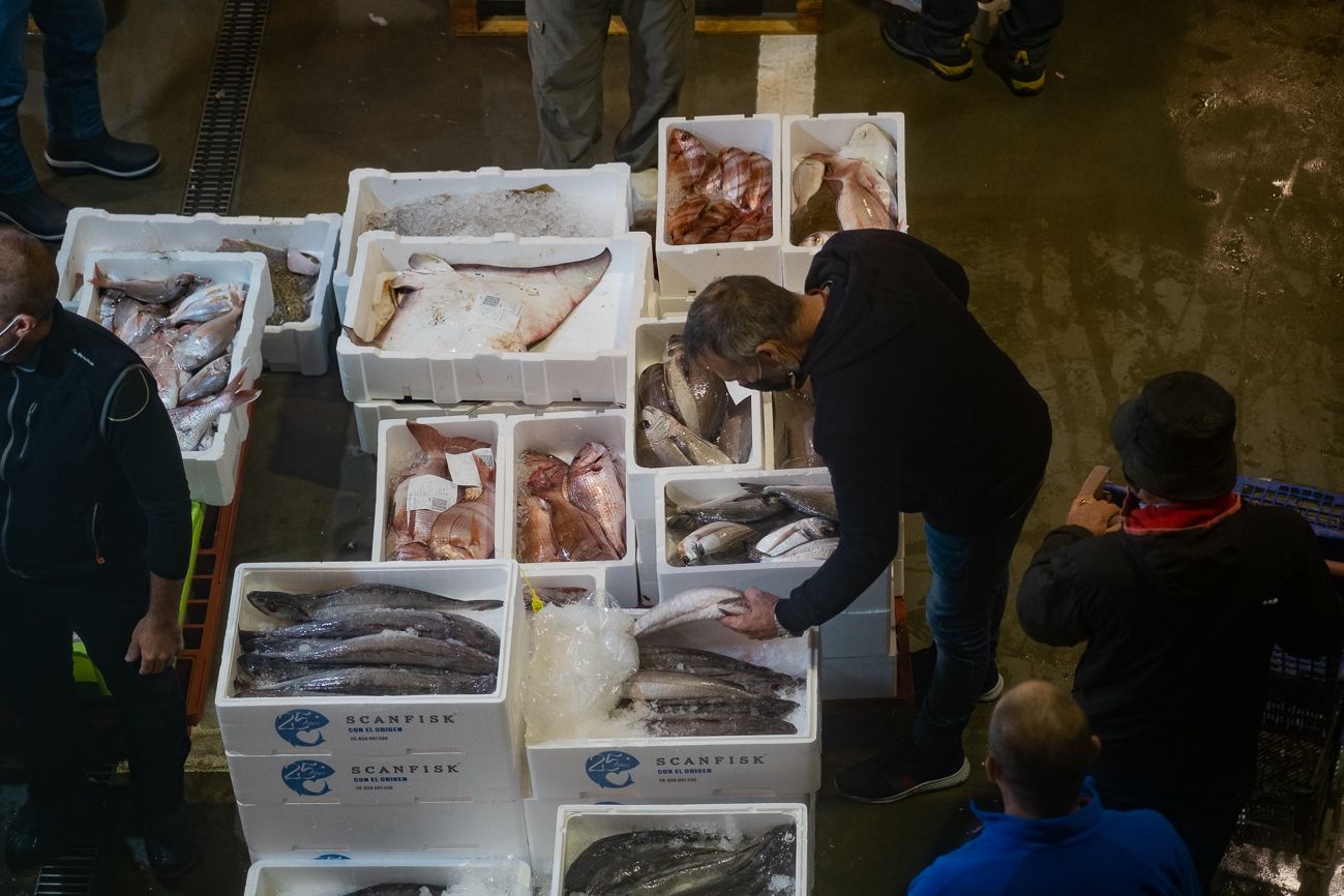 Segundas ventas en la lonja de El Puerto.