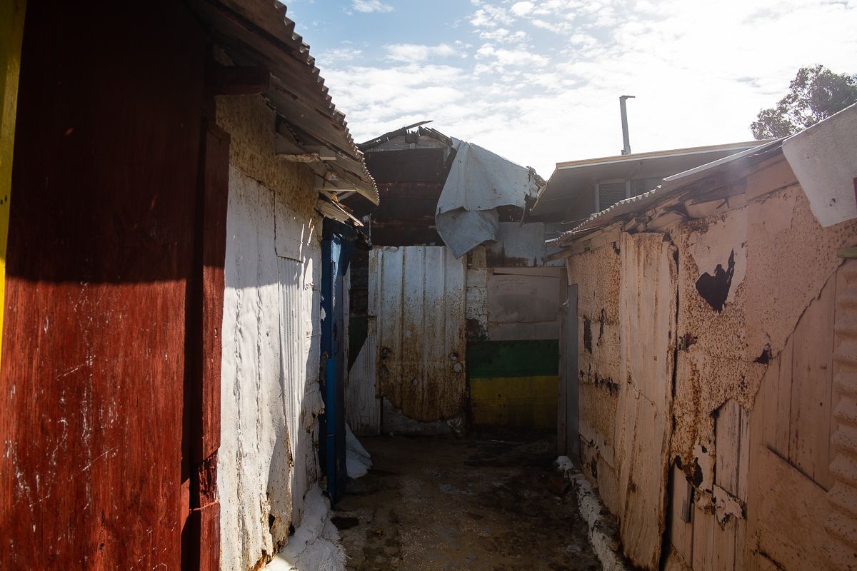 Casetas de La Casería, en San Fernando.