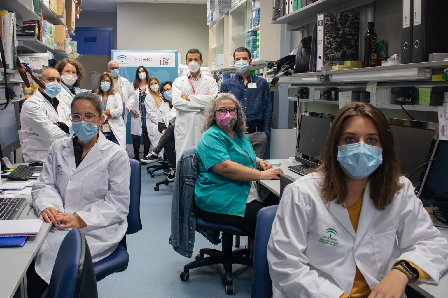 Equipo del Hospital que ha iniciado la impresión 3D de células madre para reparar arterias de niños con malformaciones cardiacas.