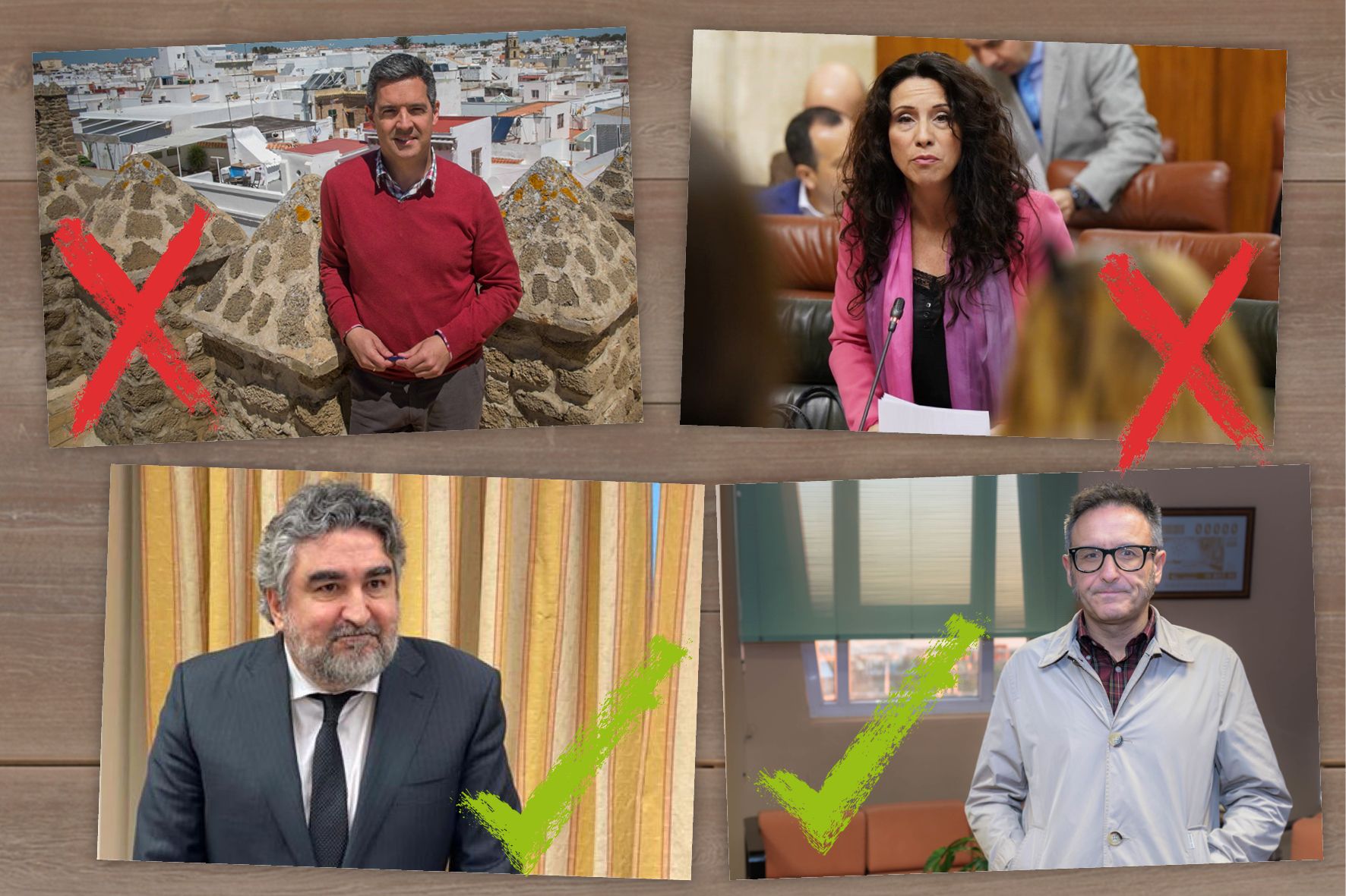 Voces y afonías: José Manuel Rodríguez Uribes, José Luis Cienfuegos, Rocío Ruiz y Javier Ruiz Arana.