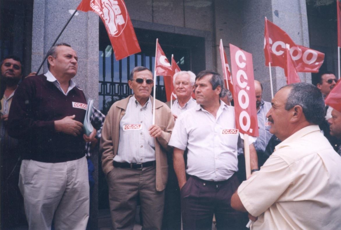 Fotografía de Manuel Verano en una de las movilizaciones de CCOO. Fotografía de Manuel Verano en una de las movilizaciones de CCOO.