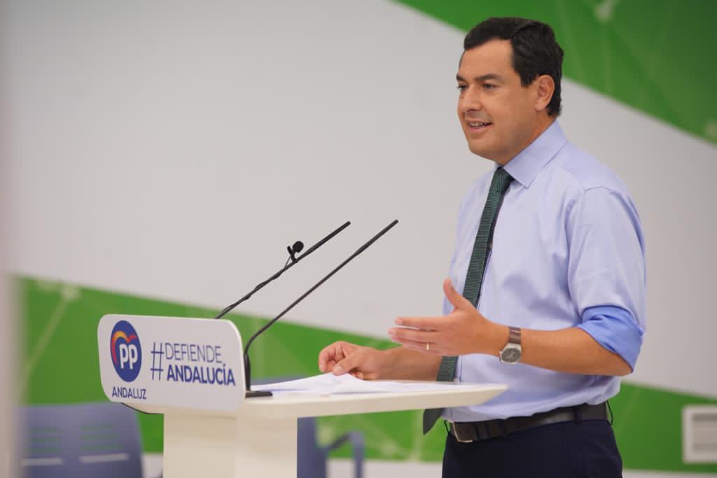 Juan Manuel Moreno Bonilla, presidente del PP-A, este pasado lunes. Autor: PP-A