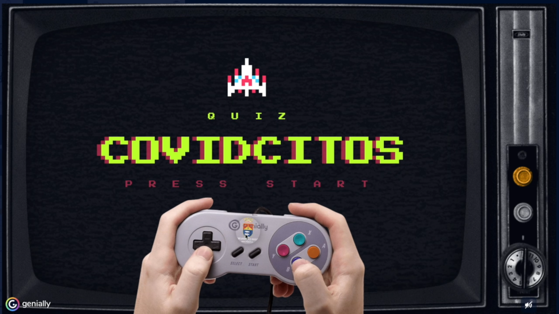 Un momento del vídeo de Barbate frente al covid.