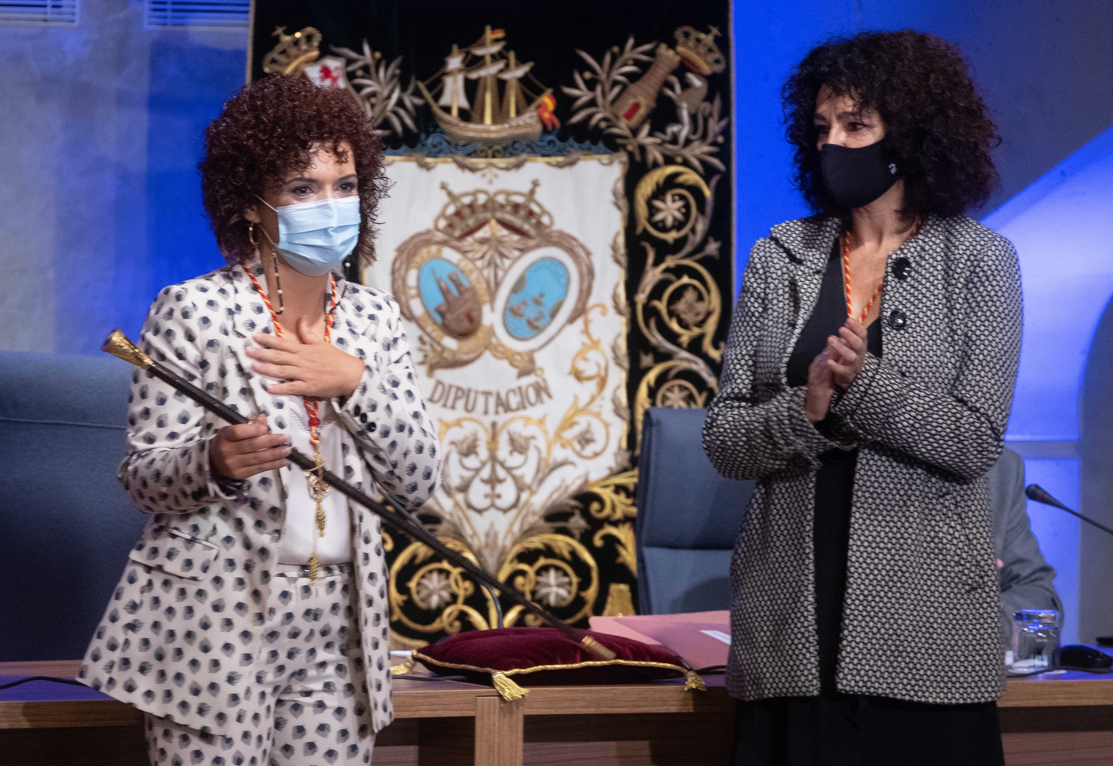 Toma de posesión, el pasado fin de semana, de María Eugenia Limón como nueva presidenta de la Diputación de Huelva.