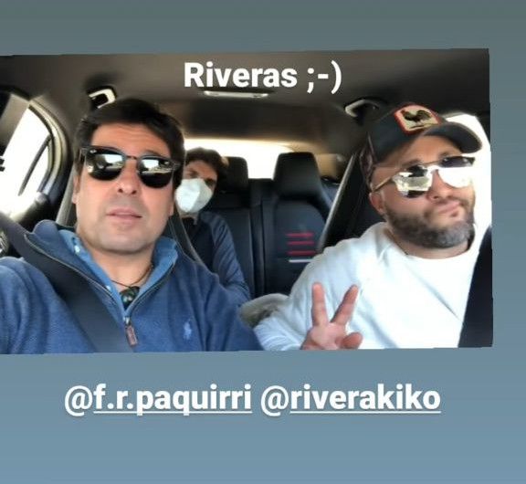 Los tres hermanos Rivera, en una captura del vídeo subido por uno de ellos a Instagram.
