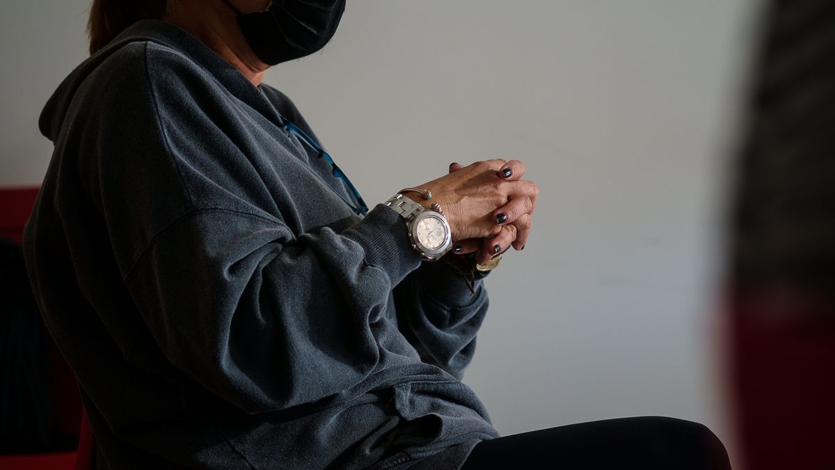 Una víctima de violencia de género, en una imagen de archivo.