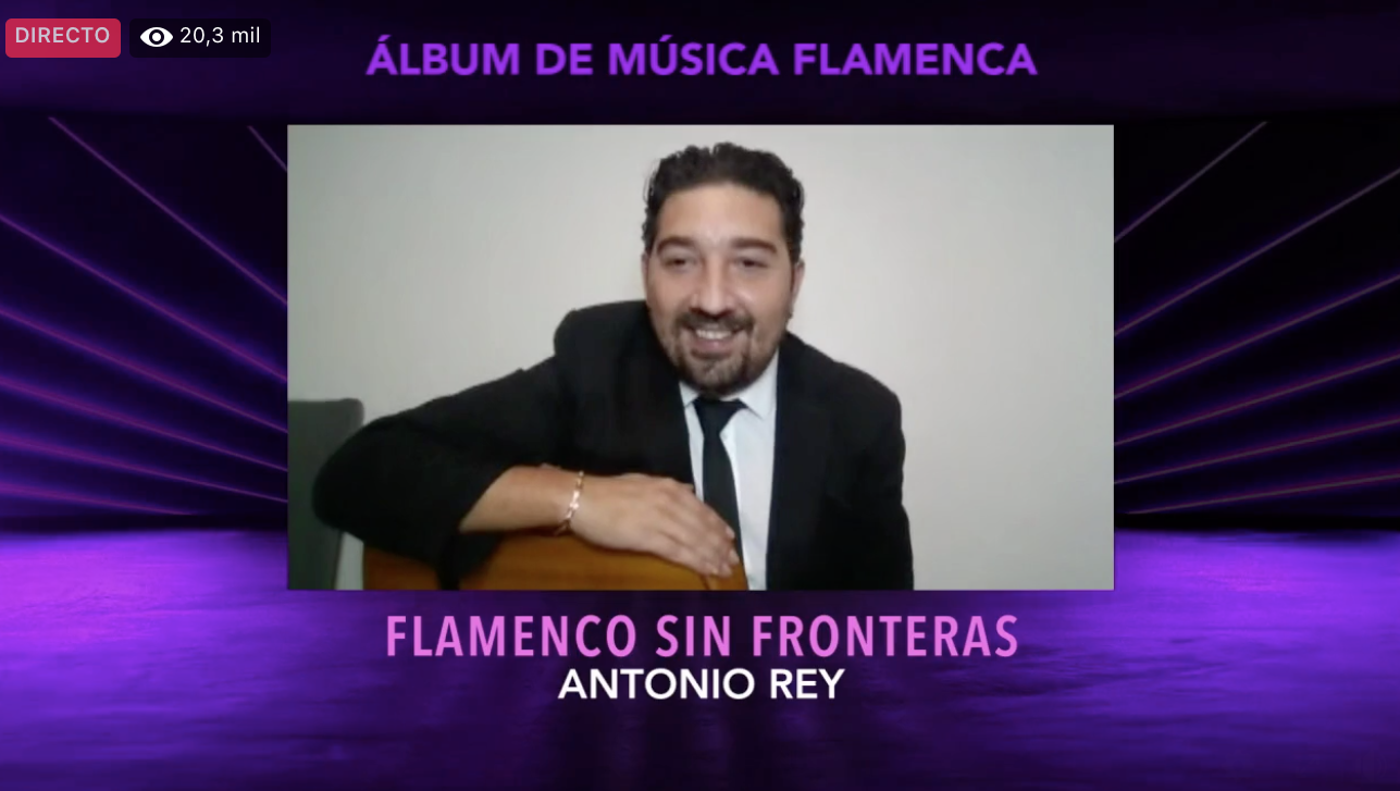 El guitarrista jerezano Antonio Rey, ganador del Grammy Latino al Mejor Álbum Flamenco.