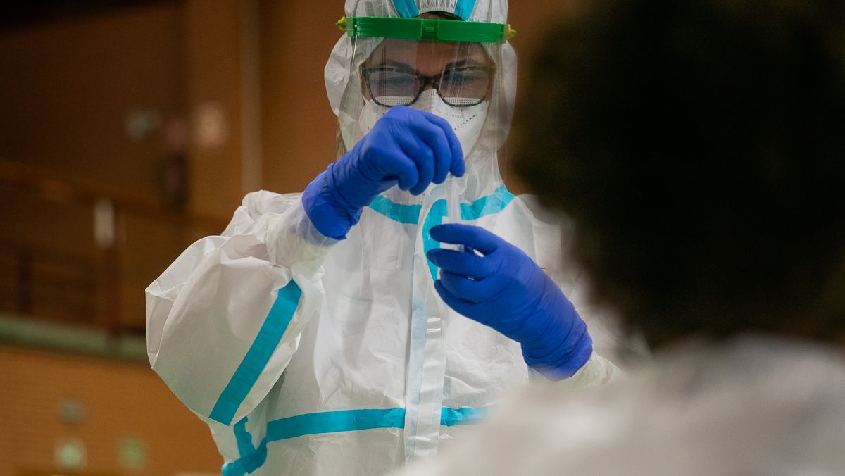 Un cribado en la provincia de Cádiz, durante la crisis sanitaria.