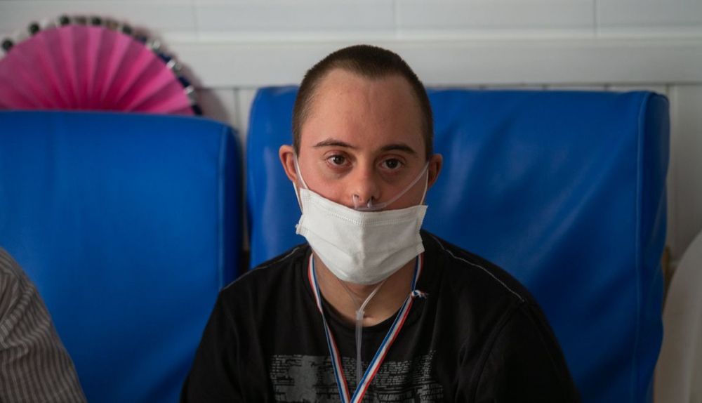 El luchador Jorge durante el encuentro con lavozdelsur.es