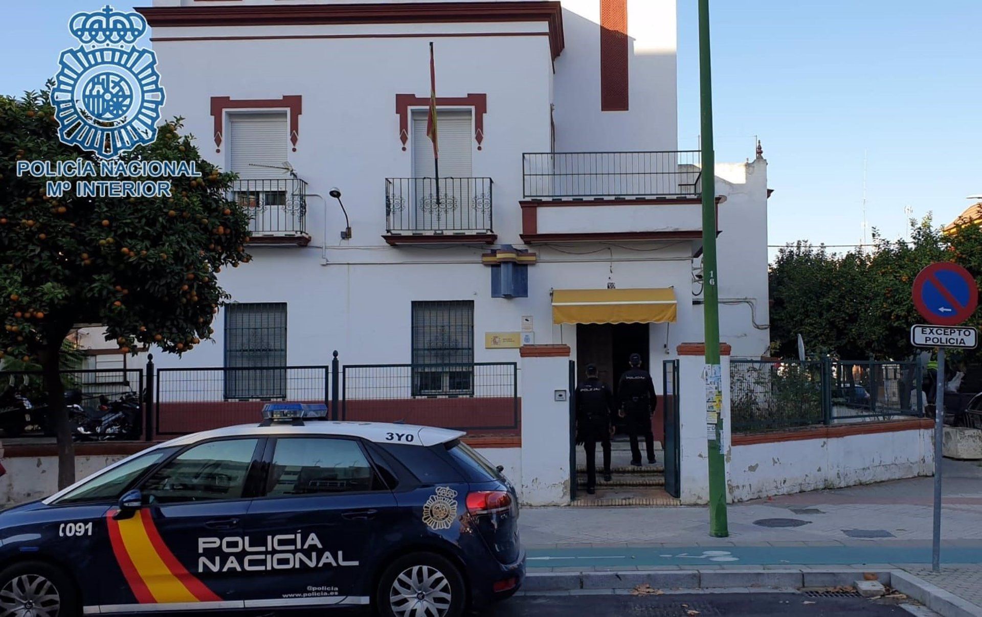 La casa de citas donde se encontraban las mujeres, en Nervión.