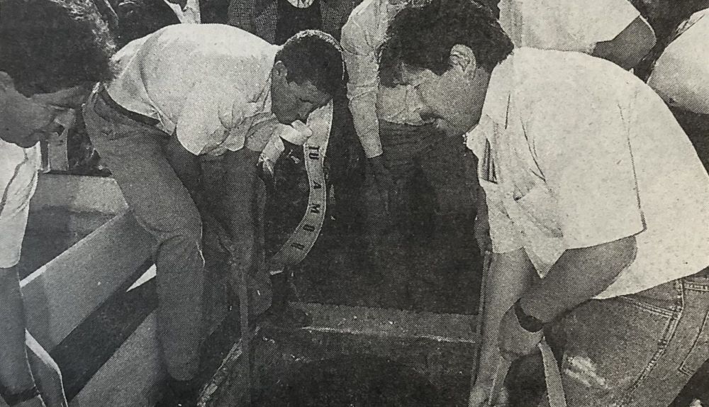 Entierro de Juan Holgado, en el cementerio de La Merced. Autor: Esteban Pérez Abión