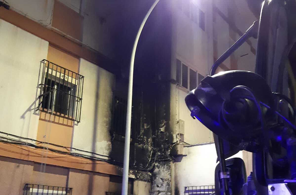 Estado del bloque de Juan XXIII, tras el incendio.