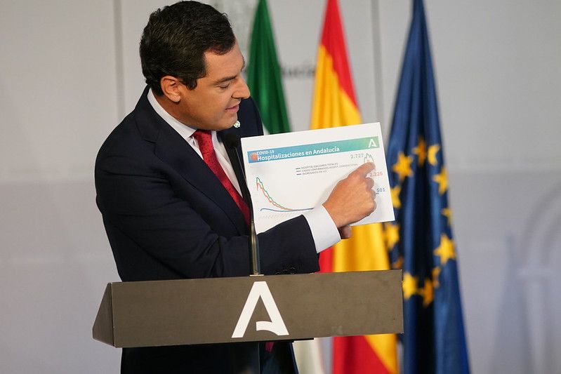 Moreno Bonilla, el pasado domingo en rueda de prensa. Moreno Bonilla, el pasado domingo en rueda de prensa.