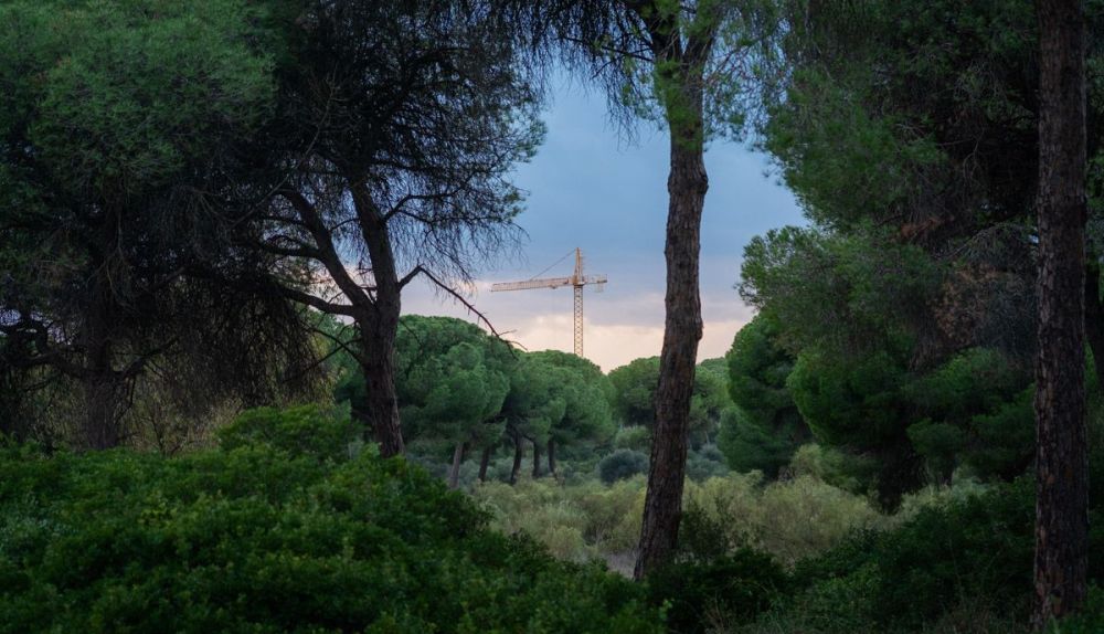 El Rancho Linares en una tarde de lluvia. 