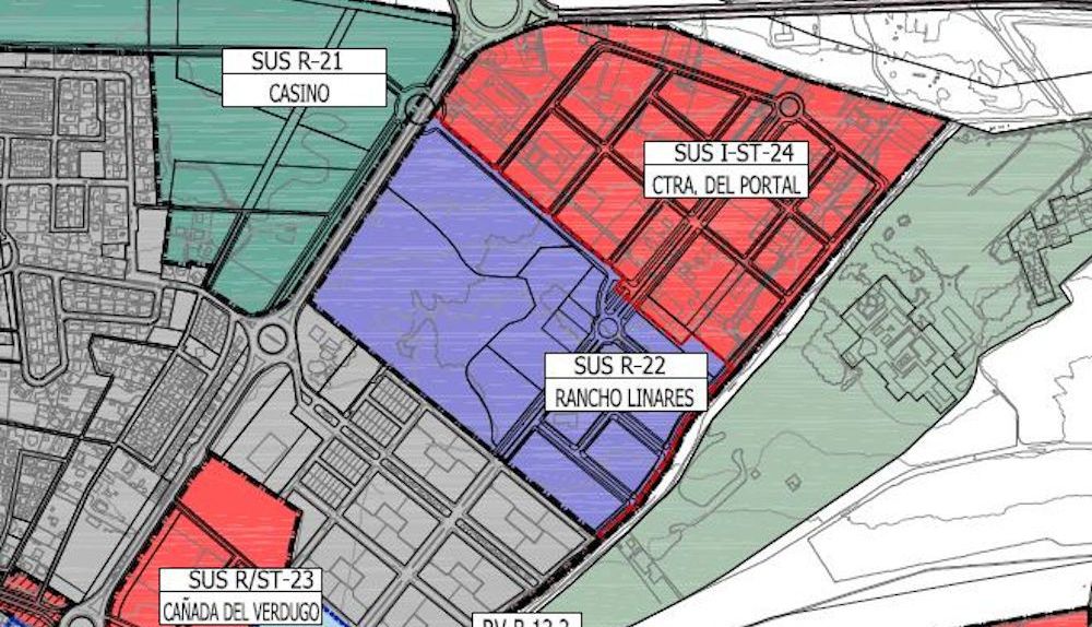 Terreno marcado en el PGOU de 2012 como "suelo urbanizable sectorizado".