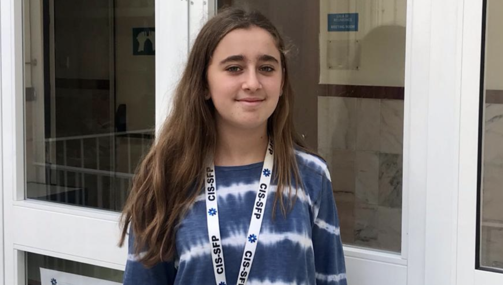 La alumna Patricia Martínez Villalba, en una imagen del Colegio Internacional de Sevilla San Francisco de Paula.