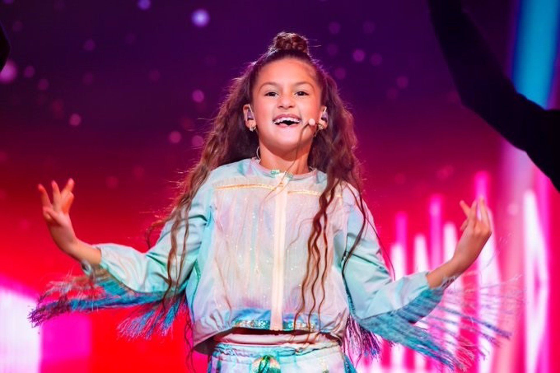 Soleá, durante su actuación en Eurovisión Junior 2020.