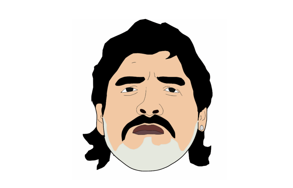 Ilustración de Maradona, en una imagen de Pixabay.