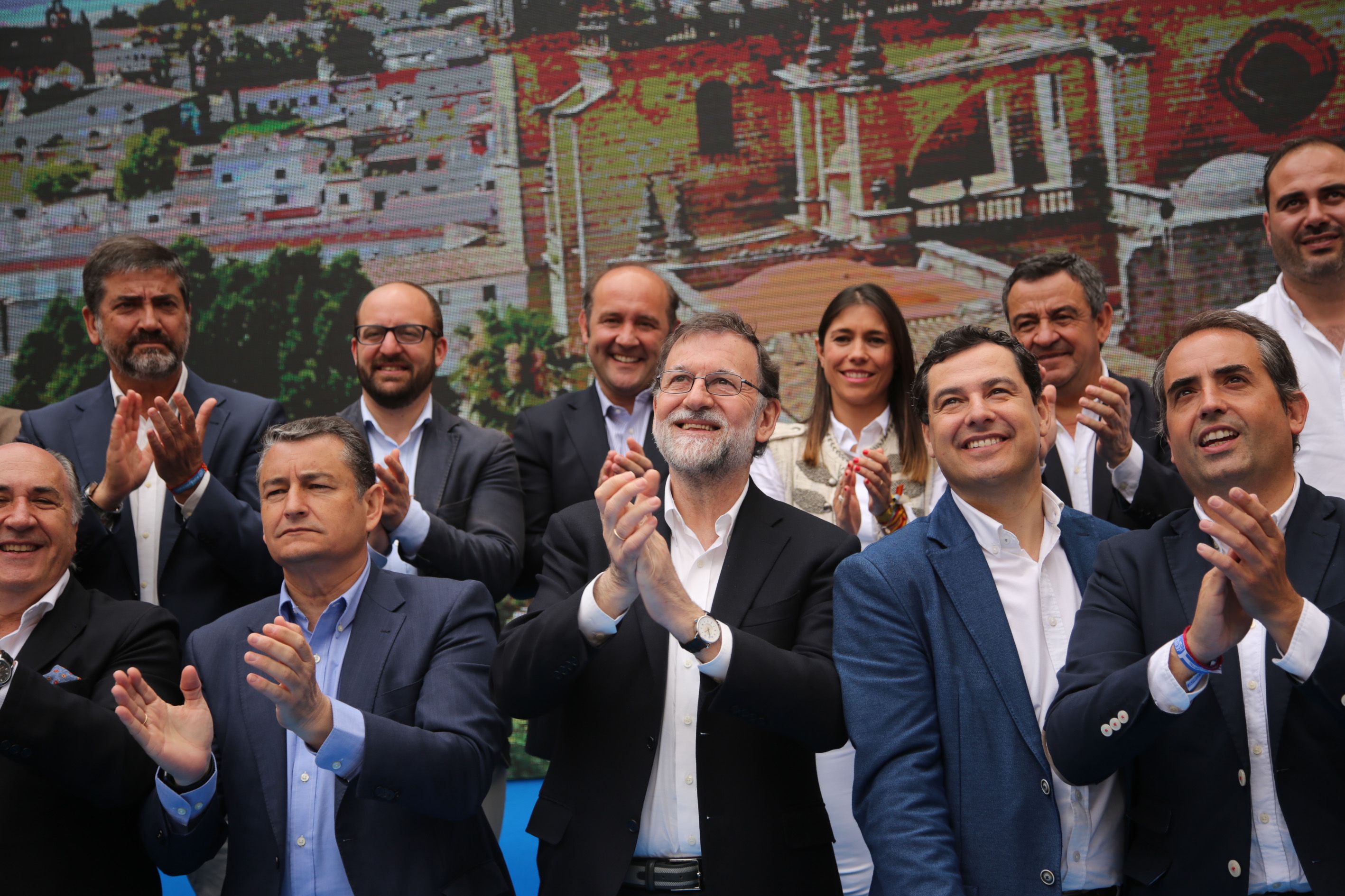 Mariano Rajoy durante un acto del PP celebrado en Jerez recientemente. FOTO: JUAN CARLOS TORO.