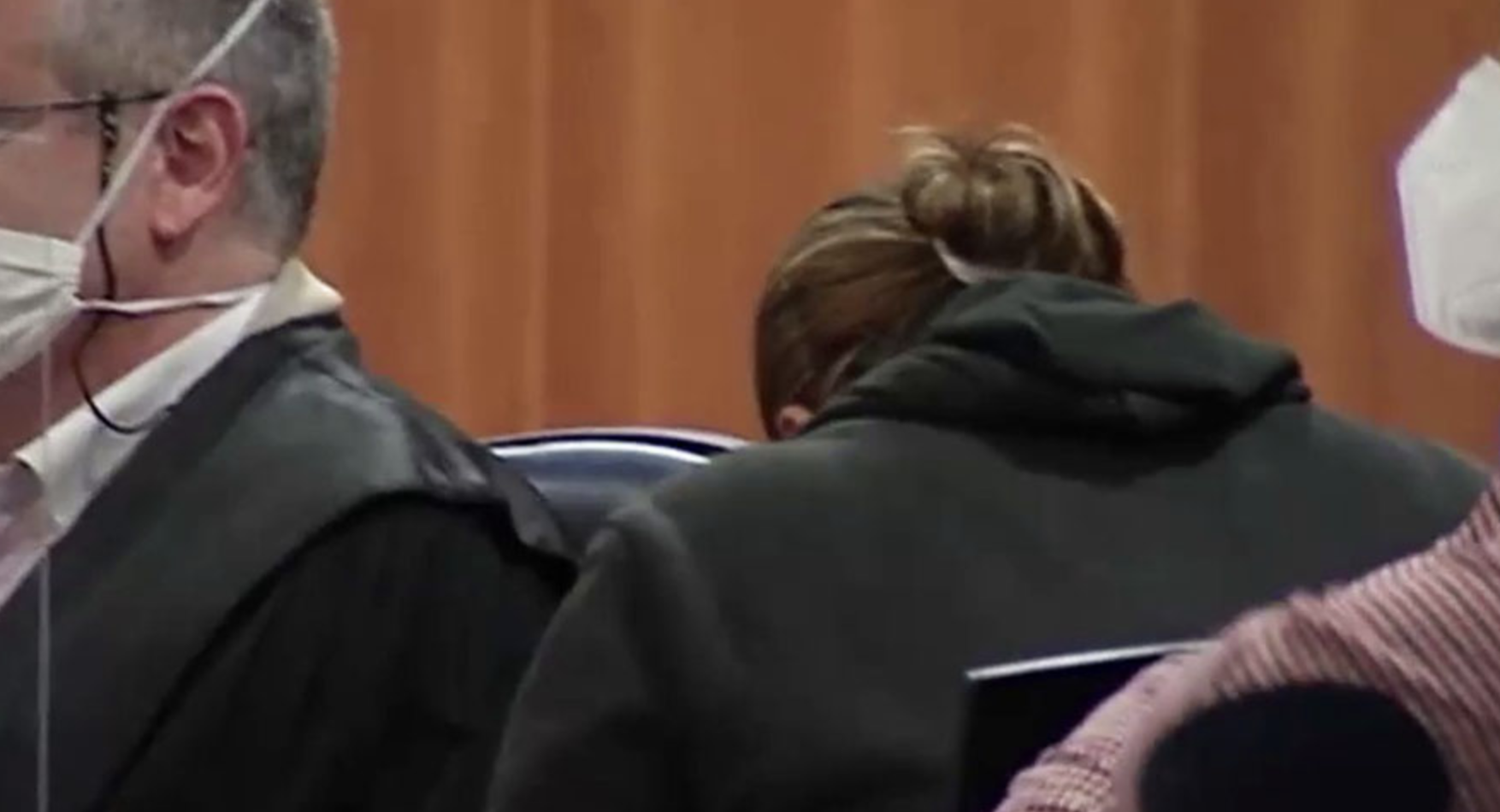 Un momento de la condenada durante el juicio en Málaga. Imagen: Canal Sur