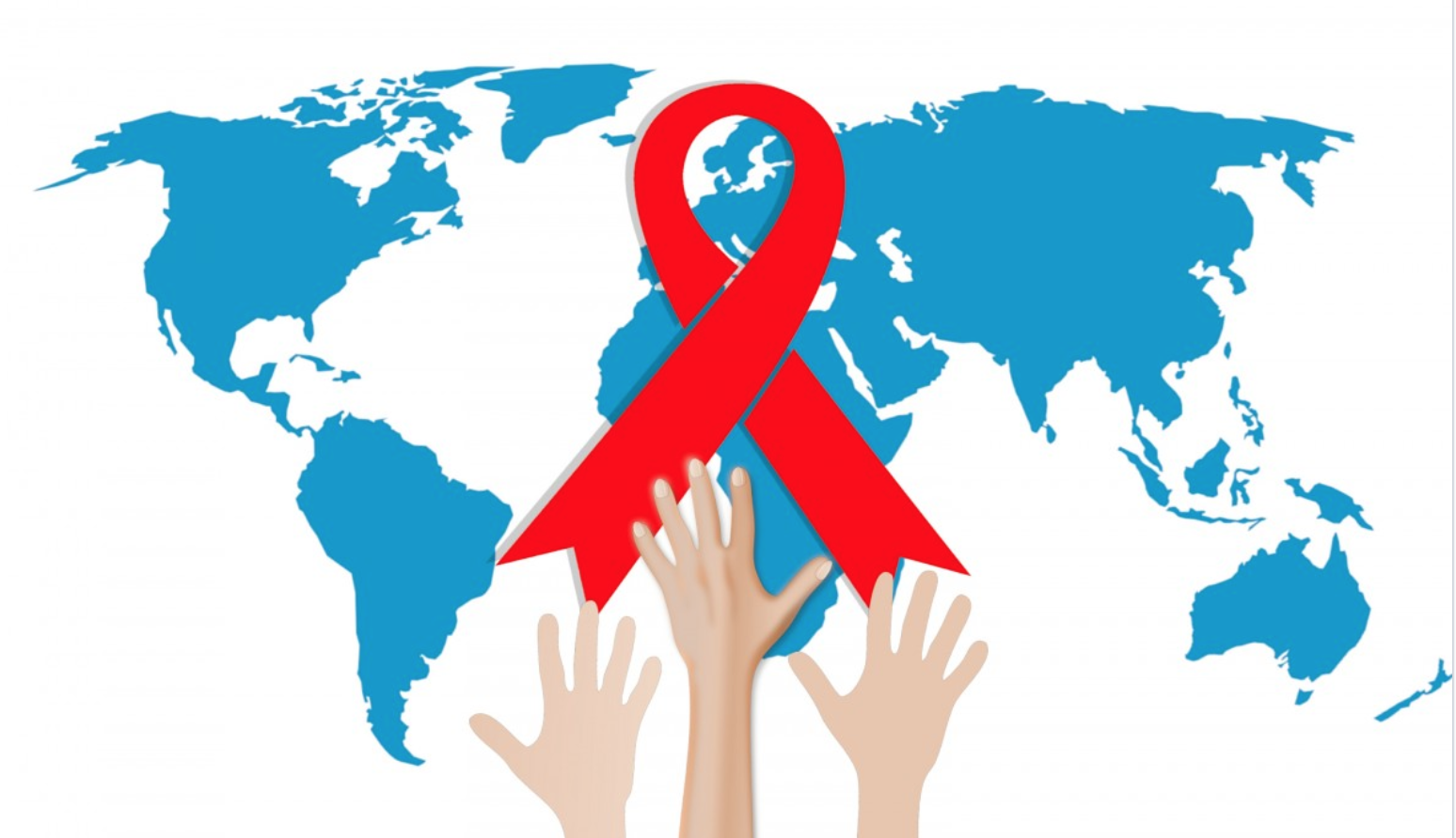 El lazo rojo que simboliza la lucha contra el sida.