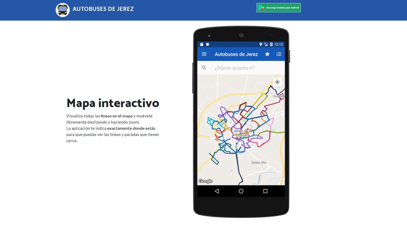 La 'app' Autobuses Urbanos se puede descargar a través de Play Store.