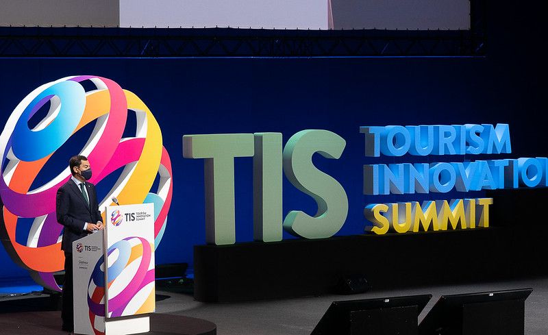 Moreno Bonilla, la pasada semana, en la inauguración del Tourism Innovation Summit (TIS 2020) celebrada en Sevilla.