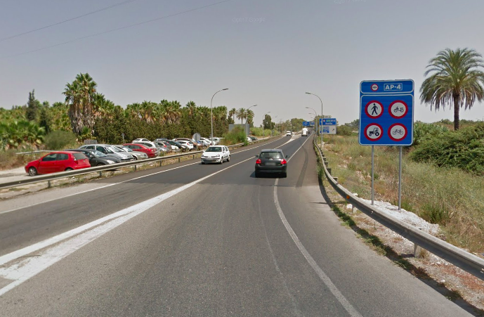 Acceso a la autopista desde Jerez Norte.