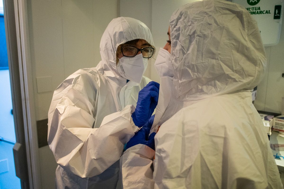 Cribados del SAS en Jerez, en una imagen reciente.