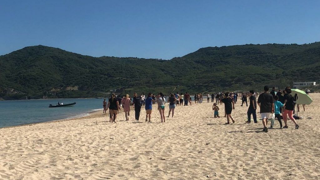 Getares, la playa donde ha ocurrido el suceso. FOTO: HORASUR.COM.