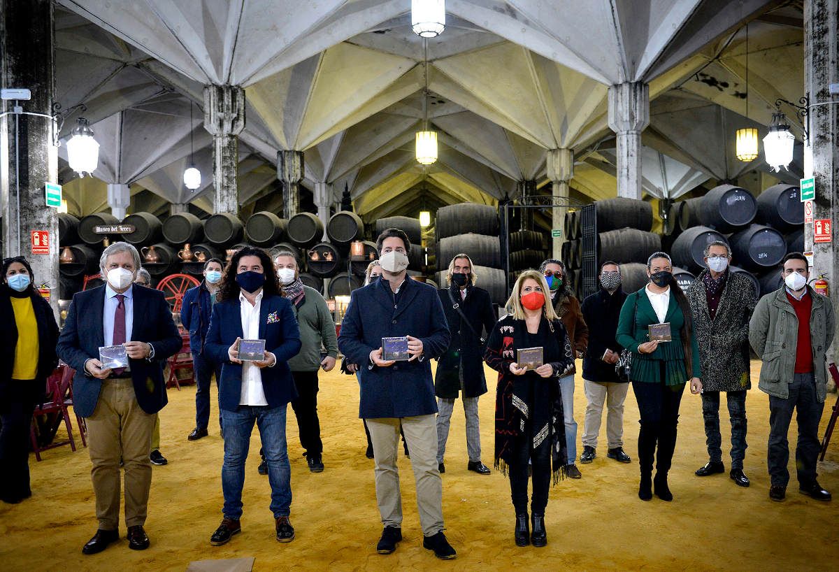Presentación el disco de villancicos flamencos que apoya al comercio jerezano.