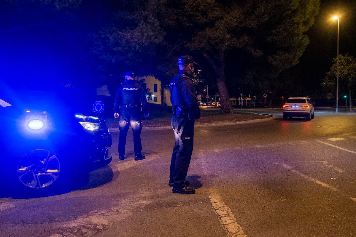 Agentes de la Policía Nacional en Jerez.