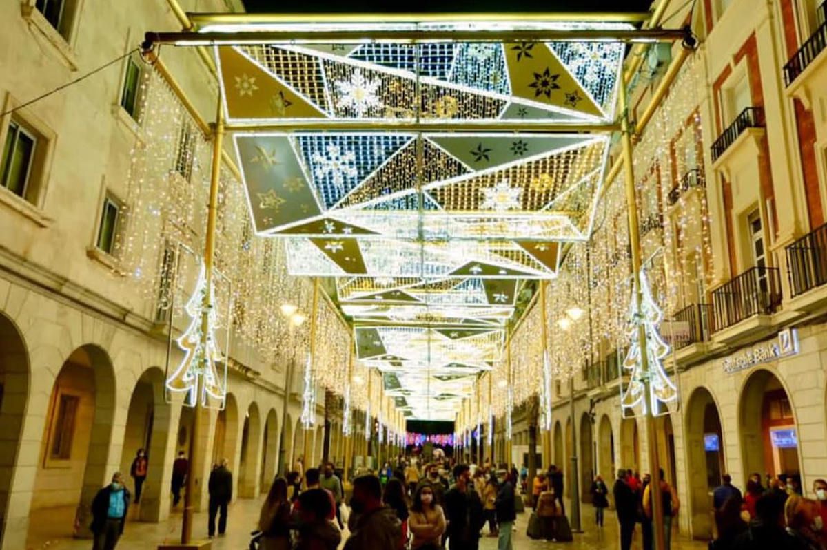Las luces de Navidad en Huelva.